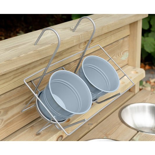 Balcony pot with hanger 2 pots Squirrel Grey