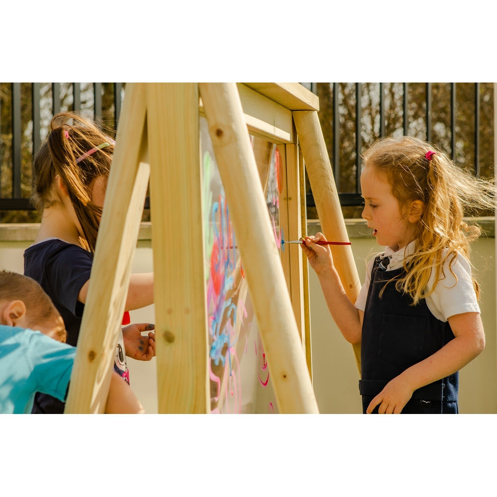 Rustic Acrylic Painting Easel Landscape