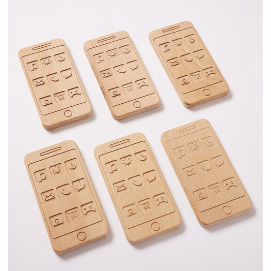 Wooden Phone 6 Pack