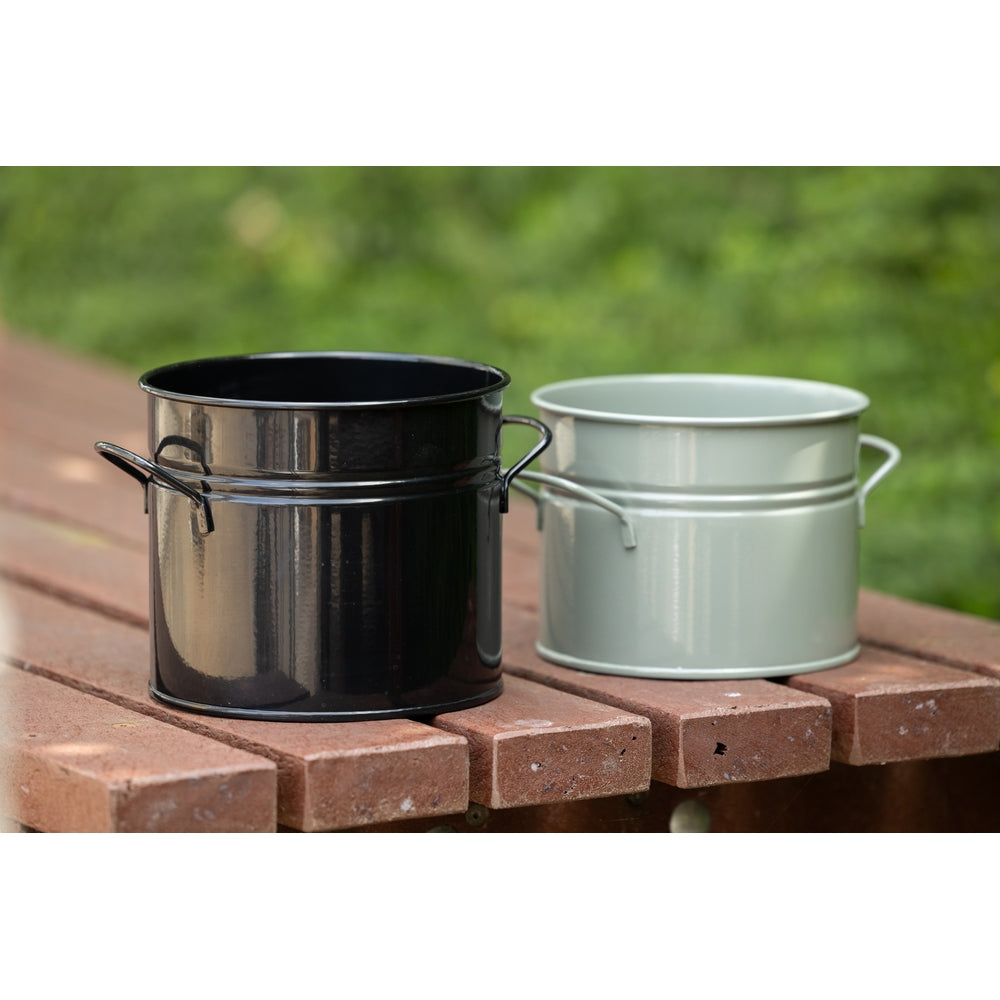 Bucket mini with handle Pack of 2 Green and Black
