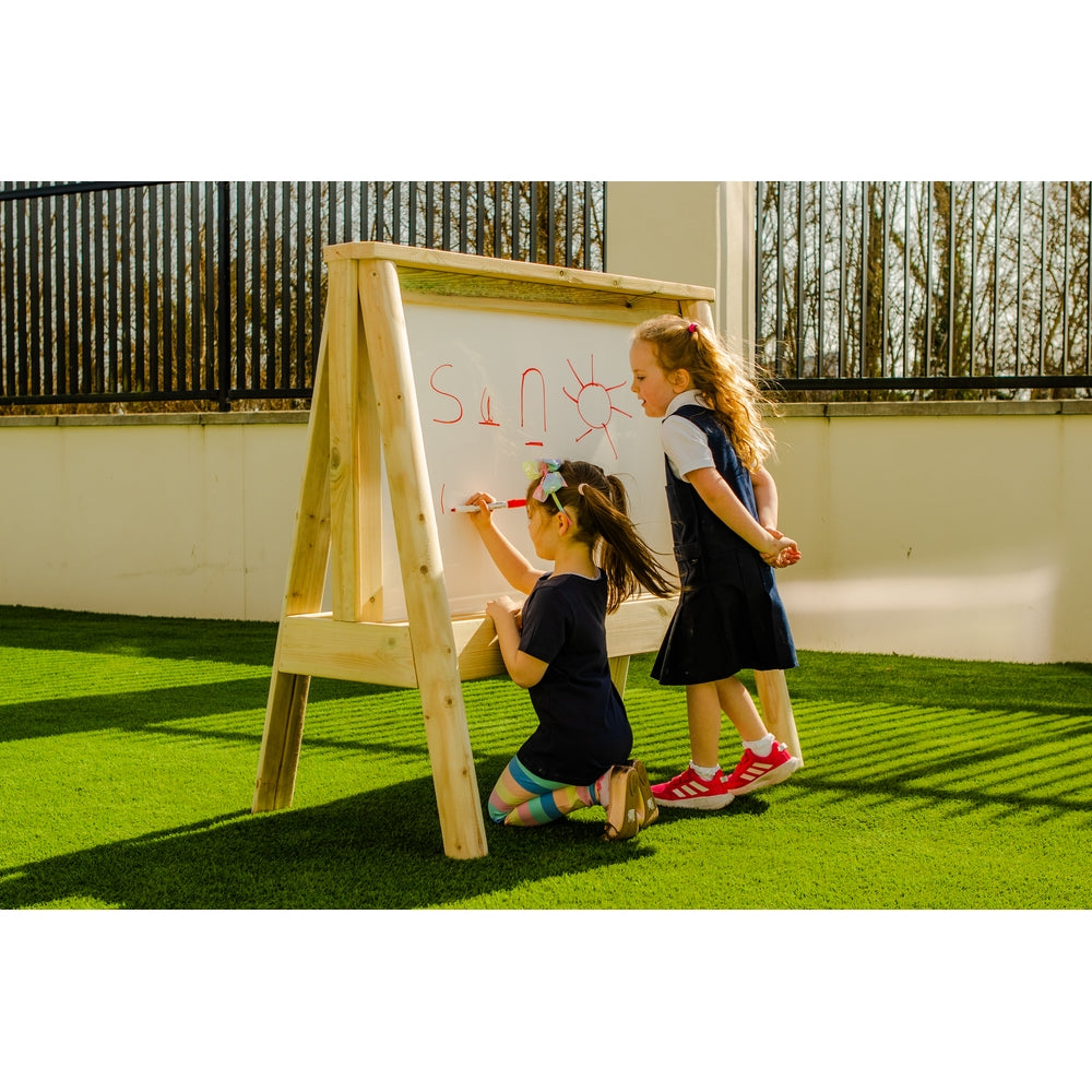 Rustic Whiteboard Easel