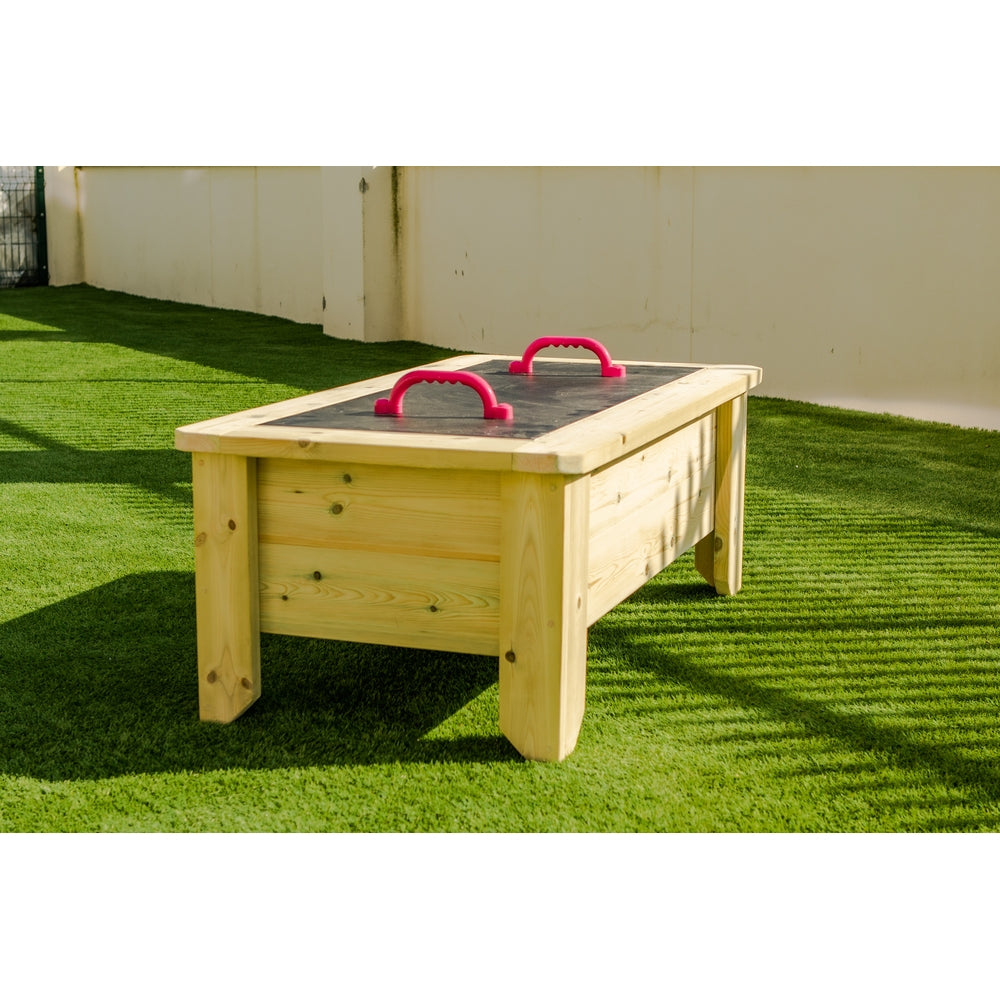 Raised Sandpit with Chalkboard Lid