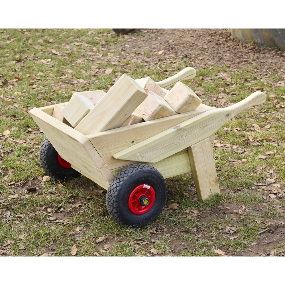 Working Child's Wooden Wheelbarrow