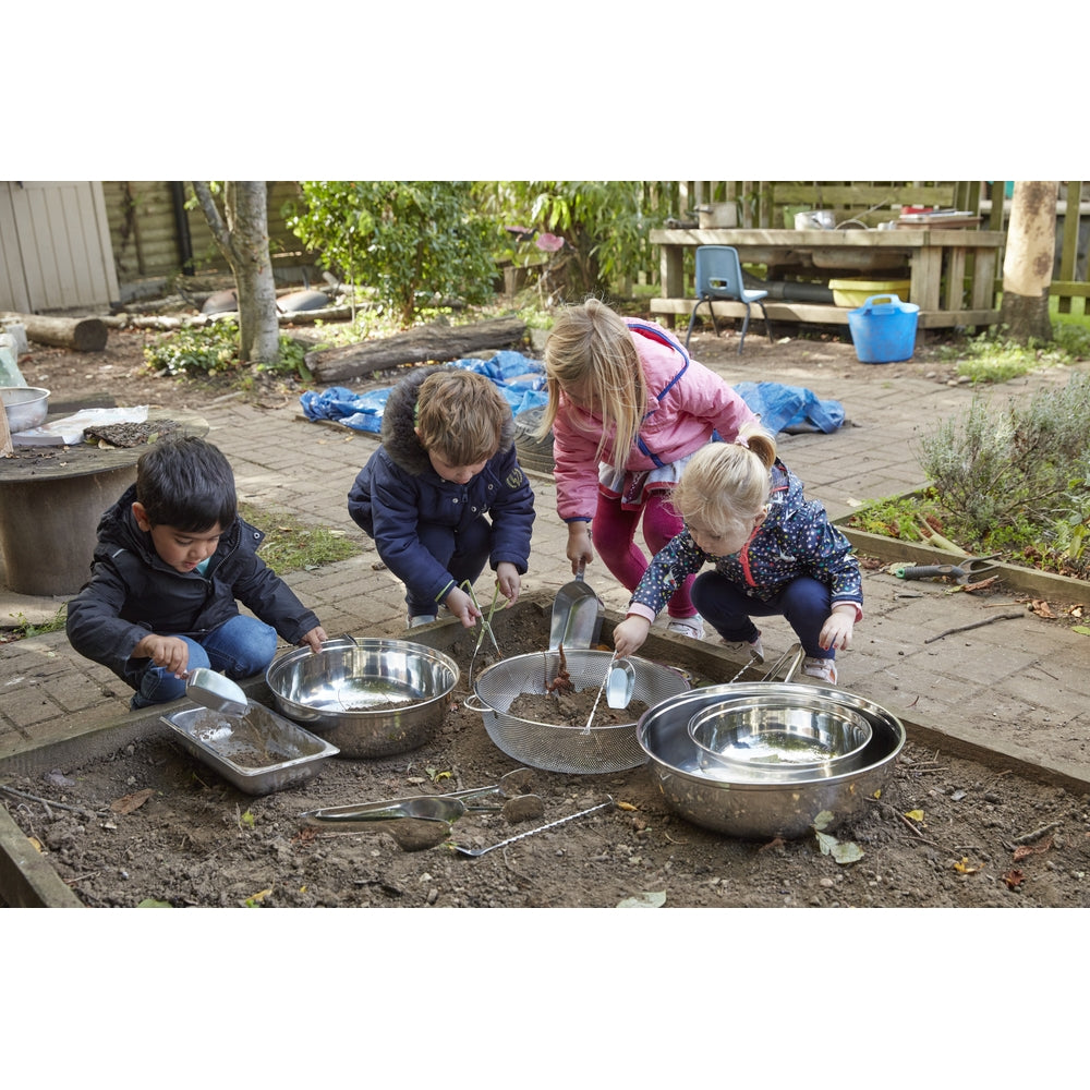 Metal Bowl and Colander Pack of 5