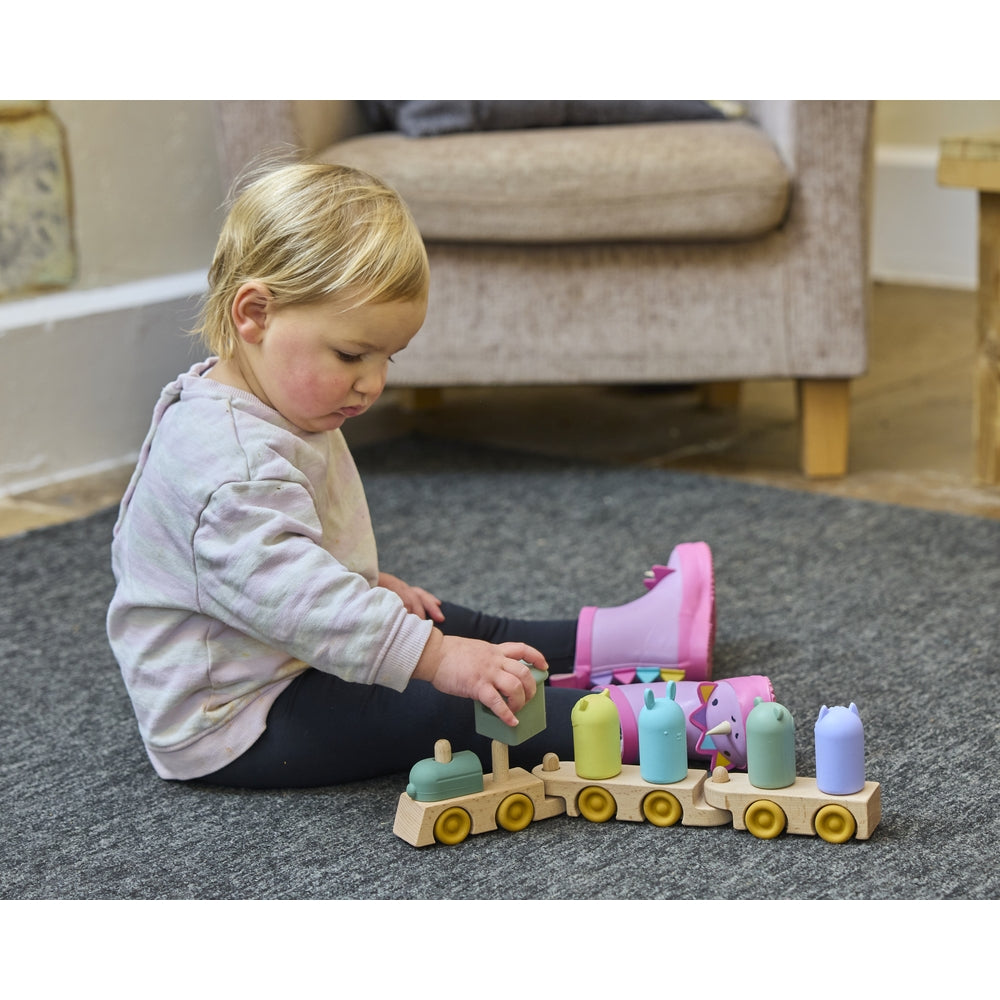 Silicone Stackable Steam Train
