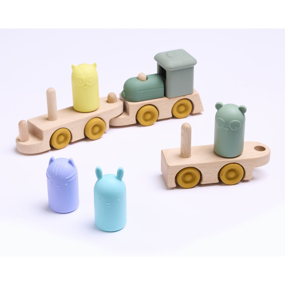 Silicone Stackable Steam Train
