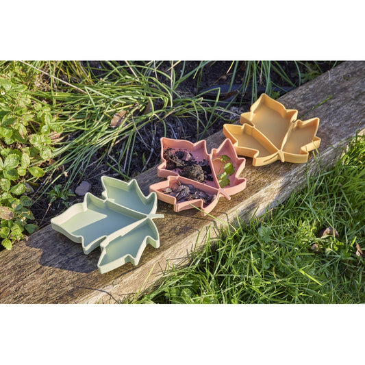 Silicone Sensory Leaf Tray pk 3