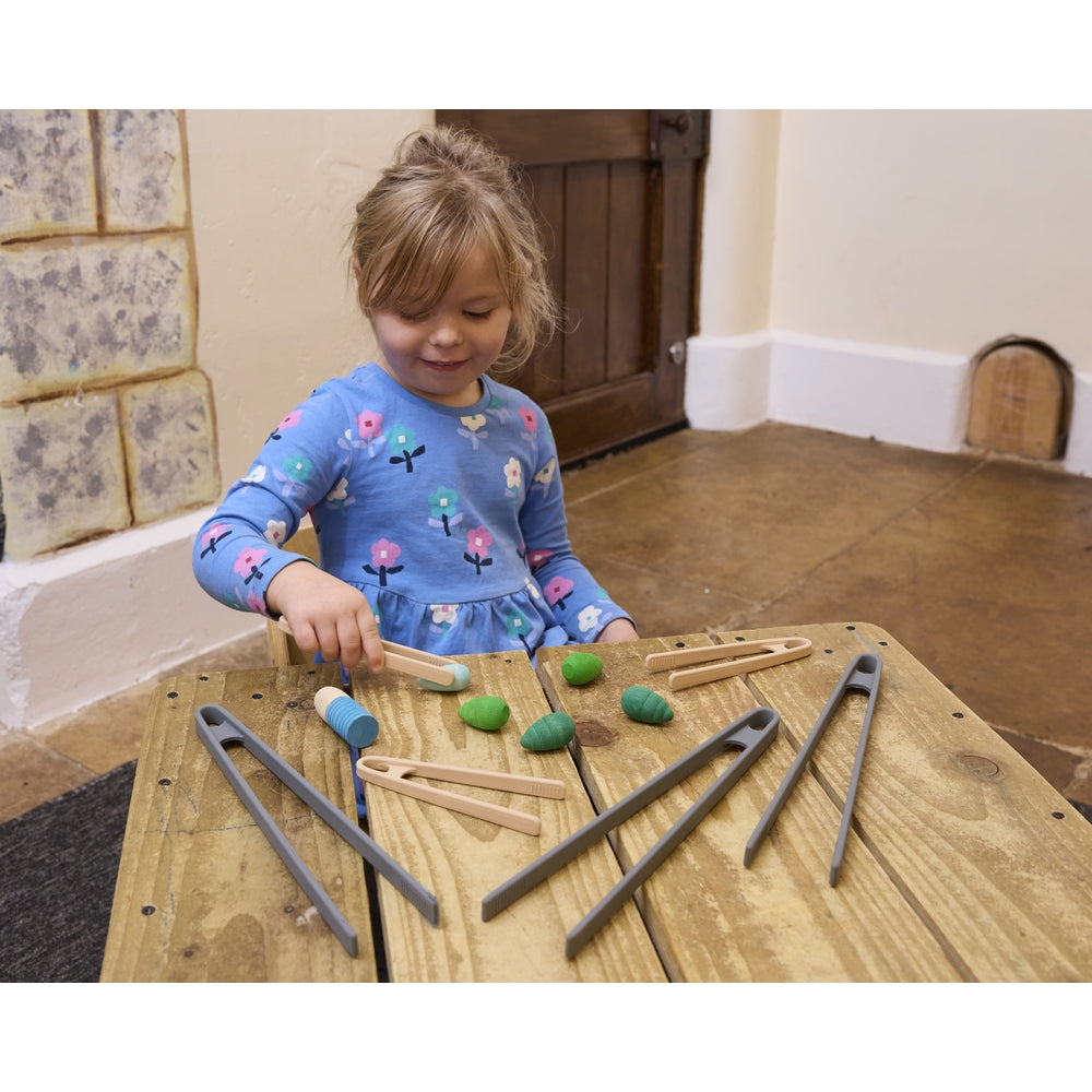 Silicone Fine Motor Tongs set of 6