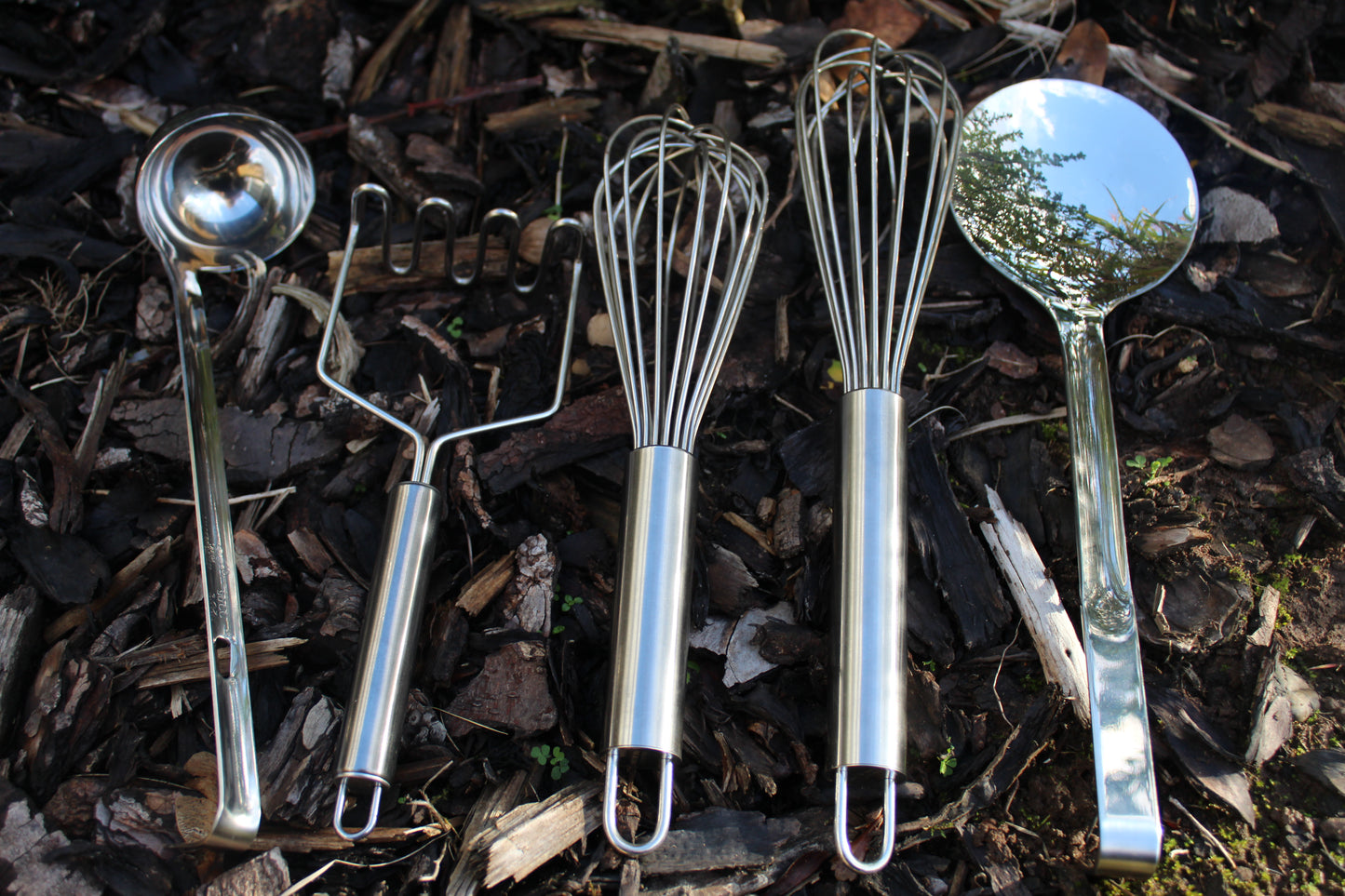Metal Messy Play Utensils Set of 5