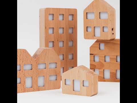 Luminous Community Buildings - Set of 5