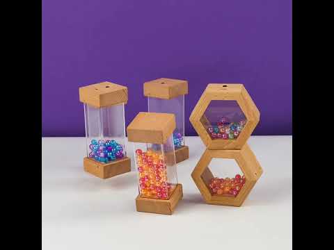 Luminous Wooden Cuboid Shakers Pack of 6